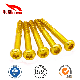  M4*29 Yellow Zinc-Plated Carbon Steel Torx Pan/Round Head Half Thread/Tooth Screw