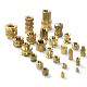  M3 M4 M5 M6 China Manufacturer OEM Copper Knurled Inserts Nut Brass Melt Insert Brass Nut