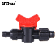 Agriculture PE100 LDPE Drip Pipe Fittings 16mm Mini Valve Connector for Greenhouse Irrigation System