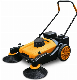 Walk Behind Manual Floor Sweeper Small Water Sweeping Path 980mm