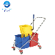 60L Side-Press Double Mop Wringer Trolley Bucket (B-043)