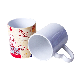 11oz Premium White Custom Heart Handle Ceramic Sublimation Mug for Heat Press Printing