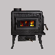 European/American Style Cast Iron & Sheet Metal Wood Stove Fireplace