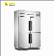  Refrigerator and Freezer Kitchen Restaurant Four Doors Fridge Stainless Steel Upright Refrigerator