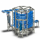  Single Drum Spiral Quick Conveyor Belt Freezer Freezing Machine