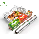 8011 Household Foil Rolls Food Packaging OEM Soft Printed 3-300mm Customizable Heavy Duty Aluminum Kitchen Foil Wrapping Metall Paper Catering Aluminium Foil