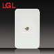  High Quality PC Material White Wall Satellite Socket (LGL-11-28)