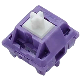  Tecsee DIY Purple Panda Mechanical Keyboard Smooth Flexible Keyboard Switches