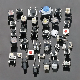  Square LED Push Button Yellow Brown Black Red White Blue Green Micro Tact Mechanical Keyboard Switch