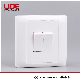 CE/BS Approved PC Material 2 Gang 1 Way Switch, Push Button Switch