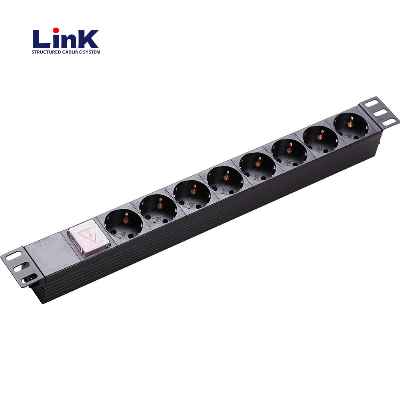 19" Customizable Surge-Protected European Style PDU Power Distribution Unit