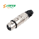 Professional 3-Pin Female XLR Cable Connector with All Nickel Metal Housing