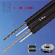 Factory Price LSZH FRP/Steel Optical 1/2/4 Core Flat FTTH Indoor/Outdoor Drop Fiber Optic Cable