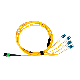  OEM/ODM 8/12/24 Cores OS2 MTP/MPO to 4 LC Duplex Sm Breakout Fiber Optic Cable Jumper MPO-LC Fanout Patch Cord