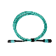 MPO MTP to LC Optical Fiber Patch Cord Om3 Om4 mm Multimode 3.0mm Aqua LSZH MPO Fiber Optic Patch Cord