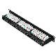  48-Port 1ru Cable Management Bar Included CAT6 110-Style Patch Panel