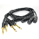  High Quality 6.35mm Audio Jack Female XLR Low Noise Trs Microphone Cable