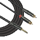  2 RCA to 6.35mm Trs Plug Audio RCA Cable Y-Cable (FYC11)