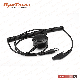 Two Way Radio Accessories, Mini XLR Cable with in-Line Big Ptt for Heavy Duty Headset