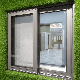  Modern Folding Window New Design Double Glazed Glass White Aluminum Alloy Frame