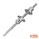 Kgg Bidirectional Precision Gound Ball Screw for CNC Machine Center (Sxm Series, Lead: 2mm, Shaft: 12mm)