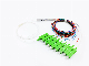 1X8 0.9mm Color Fiber Cable Cable Sc/APC Blockless Mini Fiber Optic PLC Splitter