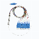  1X2 1X4 1X8 1 to 12 24 1X16 1X32 2X2 2X4 2X8 2X16 2X32 Steel Tube Bare Fiber Optic PLC Splitter with LC Connector