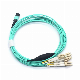 8 Core LC Duplex to MTRJ Connector Optical Fiber Cord