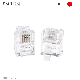 Gold Plated Telephone 6p4c Male Plug Rj11 Connector manufacturer