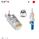 Gold-Plated Pass Through Plug FTP Cat7 Connector with Tail Clip manufacturer