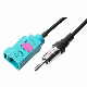 Fakra Z Plug Jack to DIN Adapter Cable Car Fakra to DIN TV GPS Adapter Pigtail Cable for FM/Am Radio Antenna