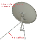  New Type Satellite Antenna Ku Band 120cm Antenna with Scalable Support Rod Ku Dish Antenna