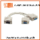 High Quality VGA 1 Male to Dual 2 VGA Female Converter Adapter Splitter Cable