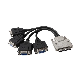 Vhdci SCSI68 Male to 4 VGA Female Splitter Cable