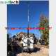  6m CCTV Pneumatic Telescopic Mast Inside CCTV Wires for Mobile Security Cameras