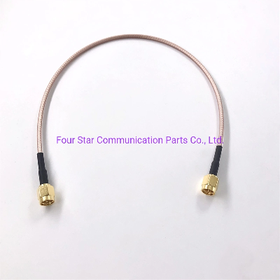 305mm 12" Rg316 RF Coaxial Cable Jumper Assembly with SMA Male Connector to SMA Male Crimp Connectors