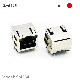 RJ45 Connector 8p8c Shielded 1 Port PCB Modular Ethernet RJ45 Jack manufacturer