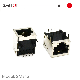 Shield RJ45 Female Connector 8p8c Modular PCB Jack manufacturer