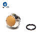  12mm 2pin Yellow Button Momentary Short Body Stainless Steel Push Switch