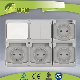  IP54 Series EU Standard Open Weatherproof Schuko Socket with CE Certification Waterproof European Germany Power Switch Outlet Socket