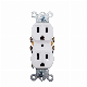 American AC Power Electric 6 Pin Double Wall Socket Outlet 125V Duplex Receptacle Outlet 15 AMP