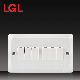 High Quality PC Material 10A 250V 6 Gang 1way Wall Switch (BK61)