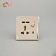 UK Plug 13A Power Outlet Socket Dual USB Wall AC DC Charger Switch Adapter Port