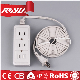  4 Meter Wire White Three Gang Multi Electric Cord Socket