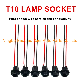  Motorcycle Electric Vehicle Fog Light Modified T10 Meter Light Socket Plug-in Bulb Head T10 Socket Meter Bulb