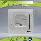 EU Standard Plastic Material Home Use RJ45 CAT6 86 Type Data Outlet Flush Mounted Computer Internet Electric Wall Socket