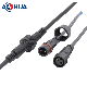 M19 1.0 1.5 Wire 2pin LED Outdoor Cable Waterproof Connector