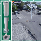 10m White Stainless Steel Street Lighting Pole with Solar Panel