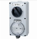 SAA Approved Combination Switched Sockets 66CV313n Industrial Switchgear IP55/IP66 manufacturer