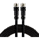 RG6 Coaxial Cable, 15 FT. F-Type Connectors, Double Shielded Coax, Input Output, Low Loss Coax, Ideal for TV Antenna, DVR, VCR, Satellite Receiver, Cable Box